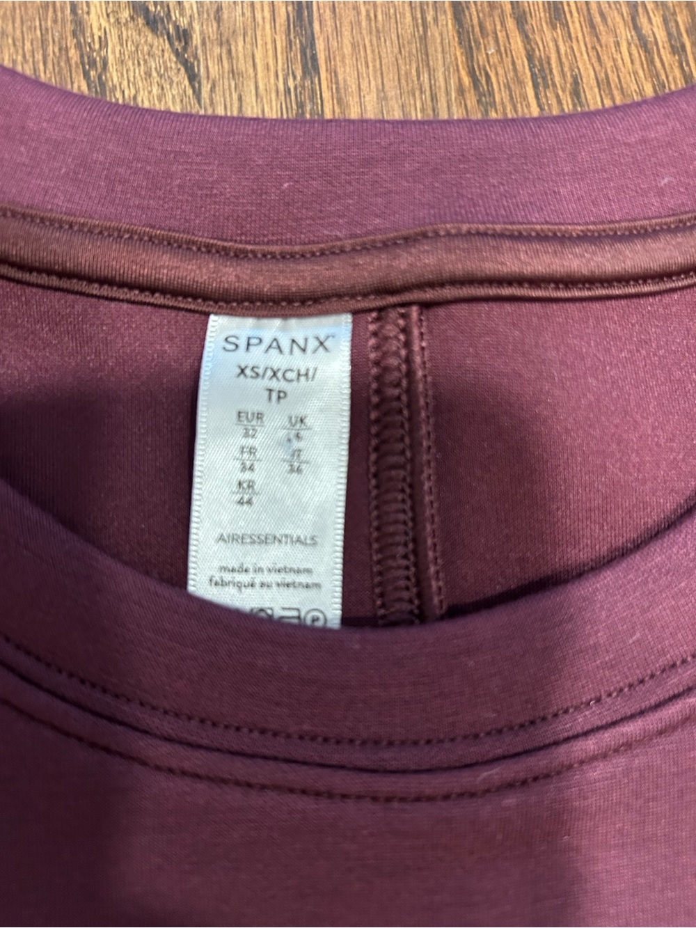 NWT Spanx AirEssentials Mulberry Maxi Dress XS Short Sleeve Soft Stretch - Picture 4 of 8